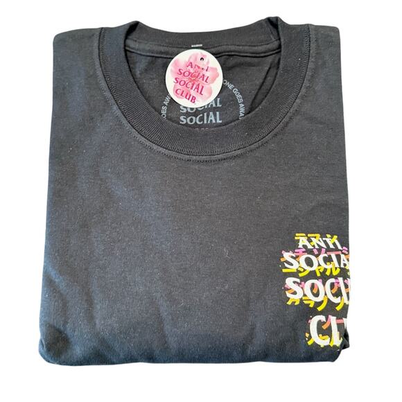 Anti Social Social Club Twisted Quickness Tee*Size Large*NEW WITH TAGS - Picture 6 of 9